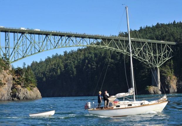 Deception Pass Bridge Sailboat