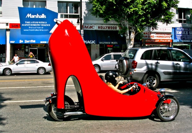 red-shoe-car