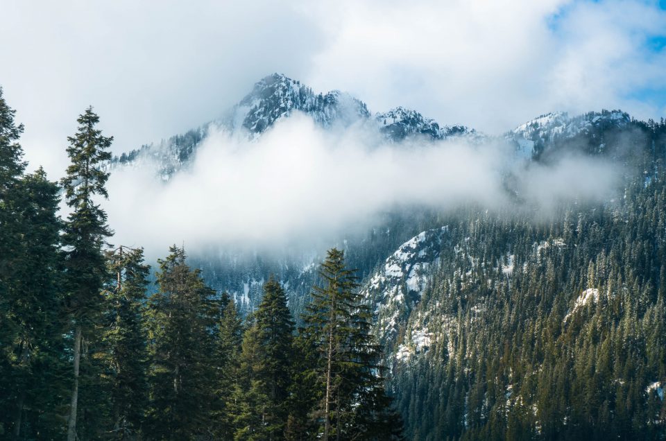 Washington, clouds, mountains, snoqualmie pass