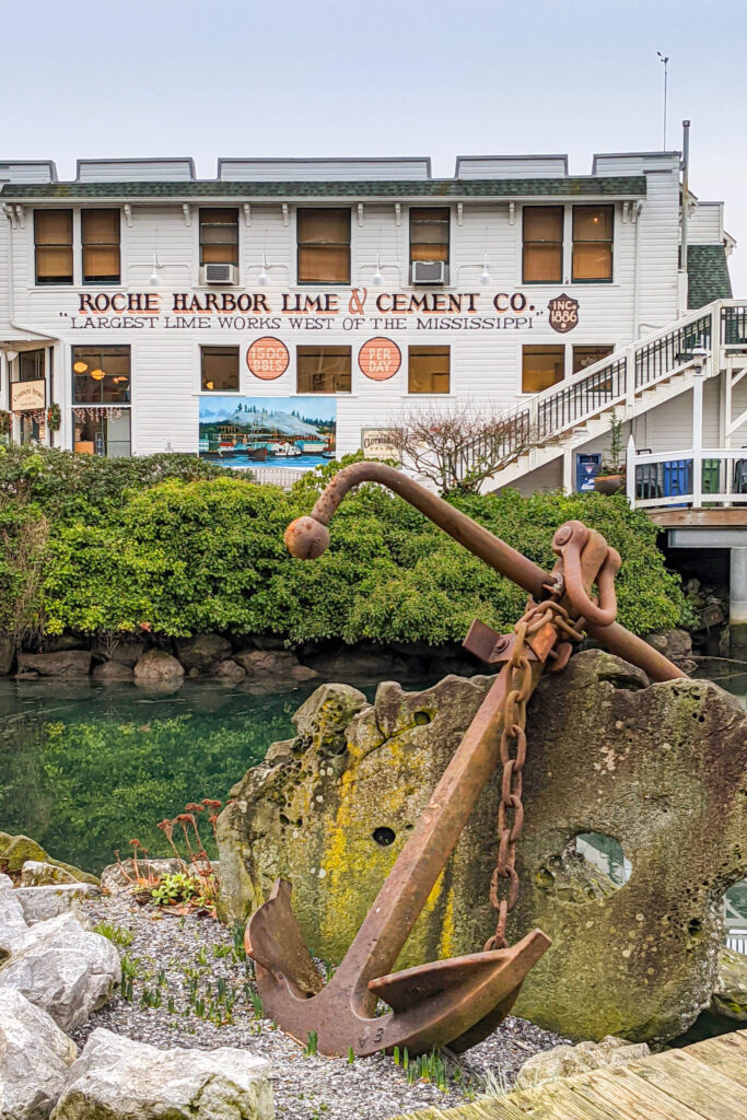 San Juan Island, roache harbor, rusty rusted anchor